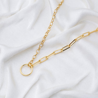 Link and Oval Cable Pendant